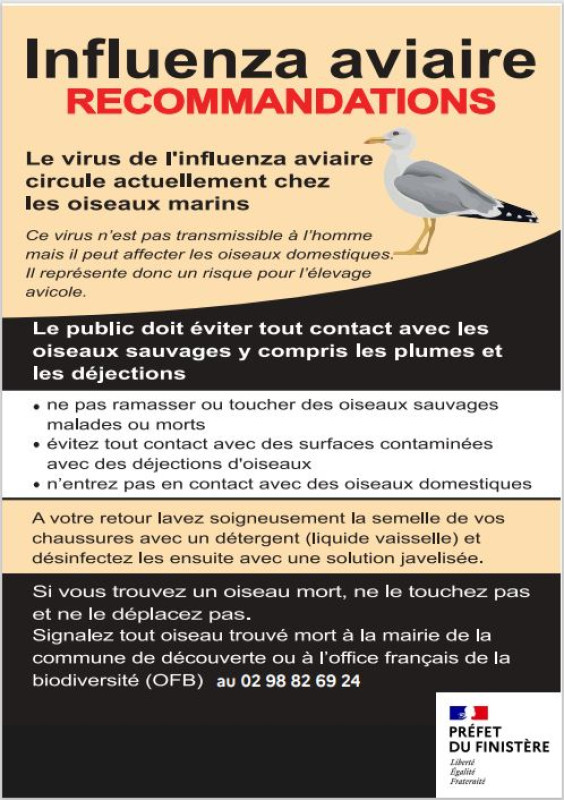 INFLUENZA AVIAIRE - Zone de prévention renforcée