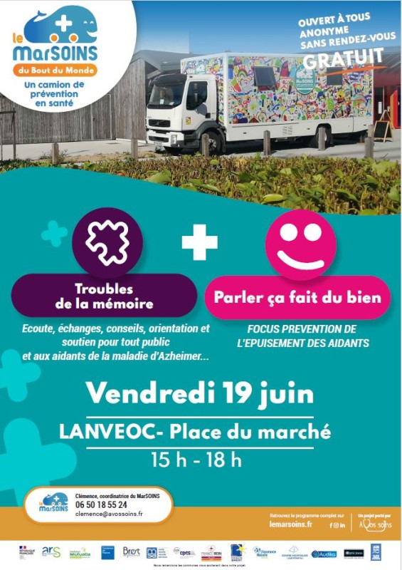 Les MarSoins - Vendredi 19 juin de 15h à 18h - Place de la mairie