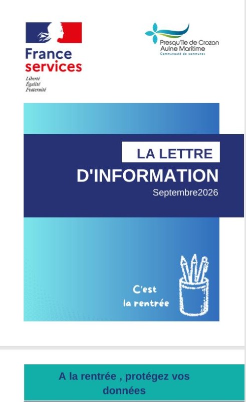 Lettre d'informations France Services Septembre 2026