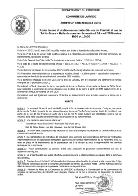 Cérémonie militaire route barrée