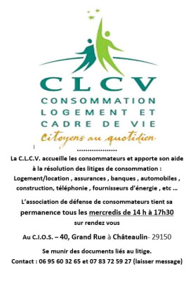 CLCV Association de défense des consommateurs