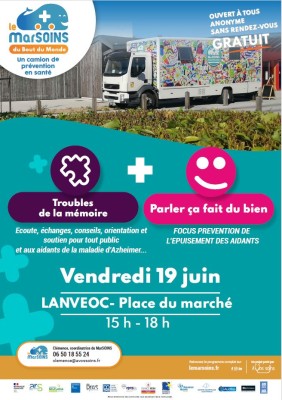 Les MarSoins - Vendredi 19 juin de 15h à 18h - Place de la mairie