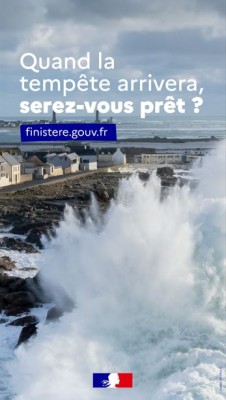 « Quand la tempête arrivera, serez-vous prêt ? » : la Préfecture du Finistère appelle à l’anticipation