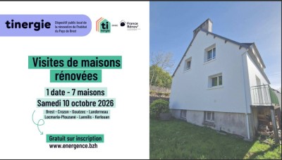 Visites de maisons rénovées - 1 date - 7 maisons - samedi 10 octobre 2026
