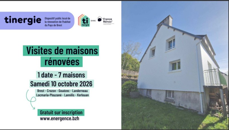 Visites de maisons rénovées - 1 date - 7 maisons - samedi 10 octobre 2026